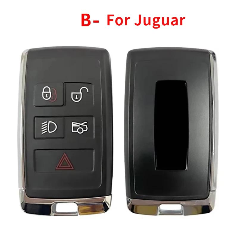 5 Button Smart Key Cover For Jaguar Land Range Rover Sv Replacement Shell Housing With Blade Key