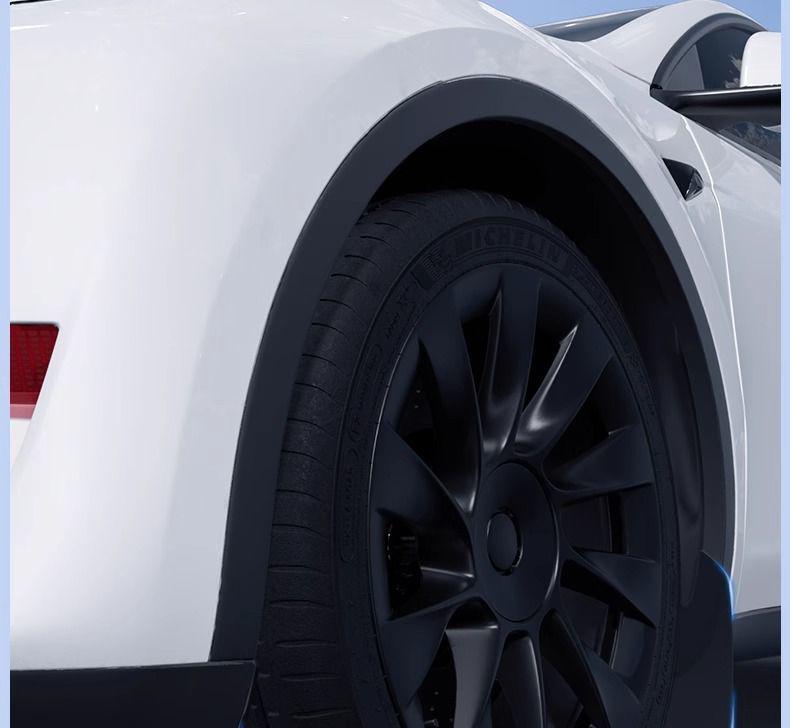 Tesla Model Y/3 Refresh Punch-Free TPE Mudguards - Front & Rear