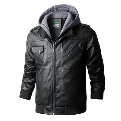 Herbst- und Winterbekleidung für Herren Europäische und amerikanische Lederjackenoberteile, neue japanische Kapuzenjacken für Herren