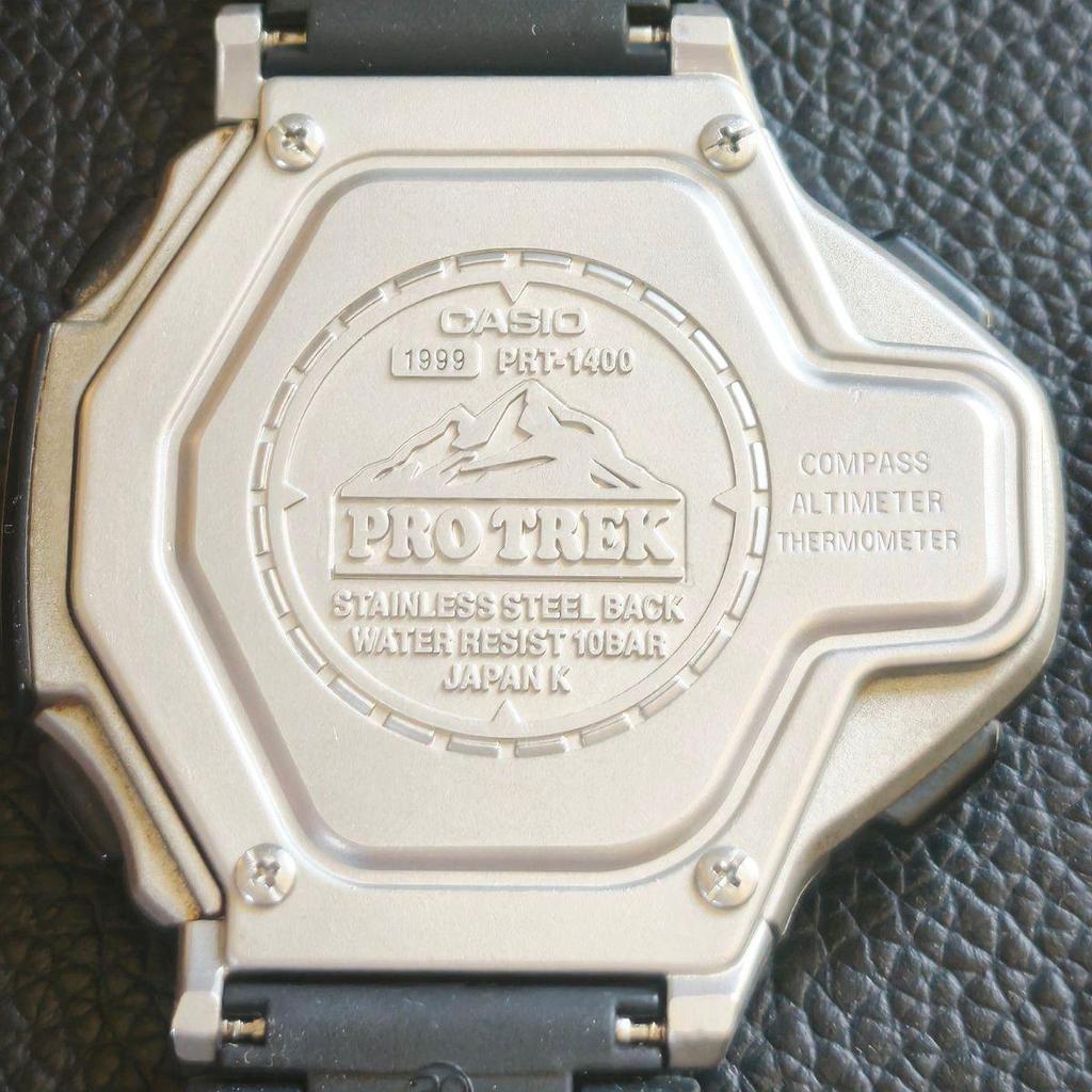 Used Casio Pro Trek PRT-1400 Triple SChosor Y2K 90s Beautiful Condition CASIO PROTREK Working Condition Y2K