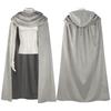 New Adult Halloween Medieval Renaissance Costume Hooded Cloak Men Ancient Retro Echo Cosplay Cape Fantasy Shawl Polyester