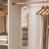 7 Grid Underwear Storage Bag Wall-mounted Hair Accessory Bag Space Saving Hanging Bag  Organizer