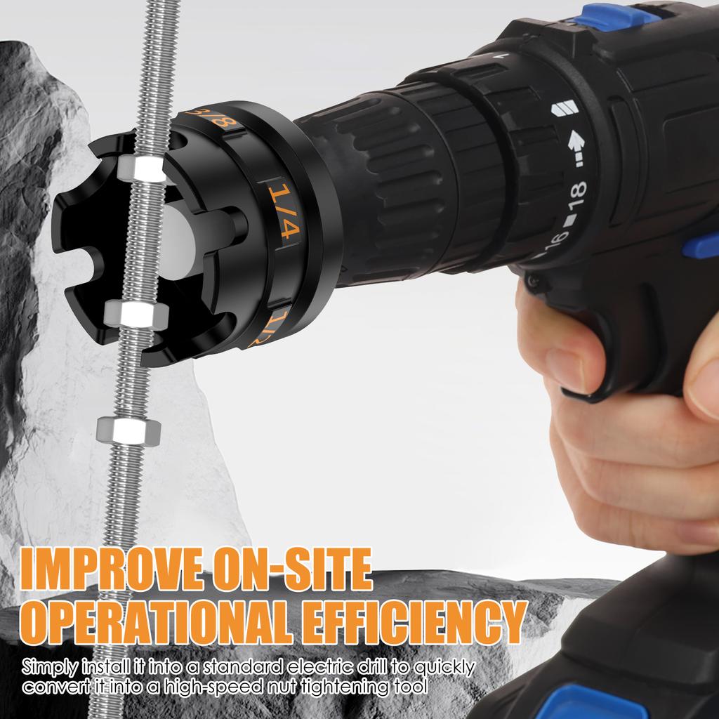 1PC Fast Nut Zipper Drill Bit Tool Nut Remover Bolt Extractor Tool for Home Repair Garage Auto Maintenance Plumber Electrician