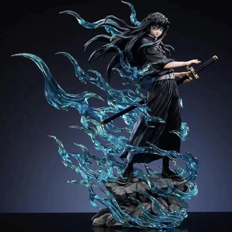 Demon Slayer Tokitou Muichirou Pvc Action Figure 33cm Anime Figure Gk Statue Model Toys Collection Doll Kids Christmas Gift Toy