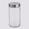 1.7 Liter Storage Jars In Glass and Stainless Steel Airtight Lid Atmosphera - -