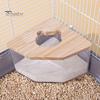 Hamster Bathroom Transparent Hamster Sandbox Detachable Small Animal Sand Bath Container Small Pet