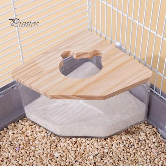 Hamster-Badezimmer, transparenter Hamster-Sandkasten, abnehmbarer Kleintier-Sandbad-Behälter, kleines Haustier