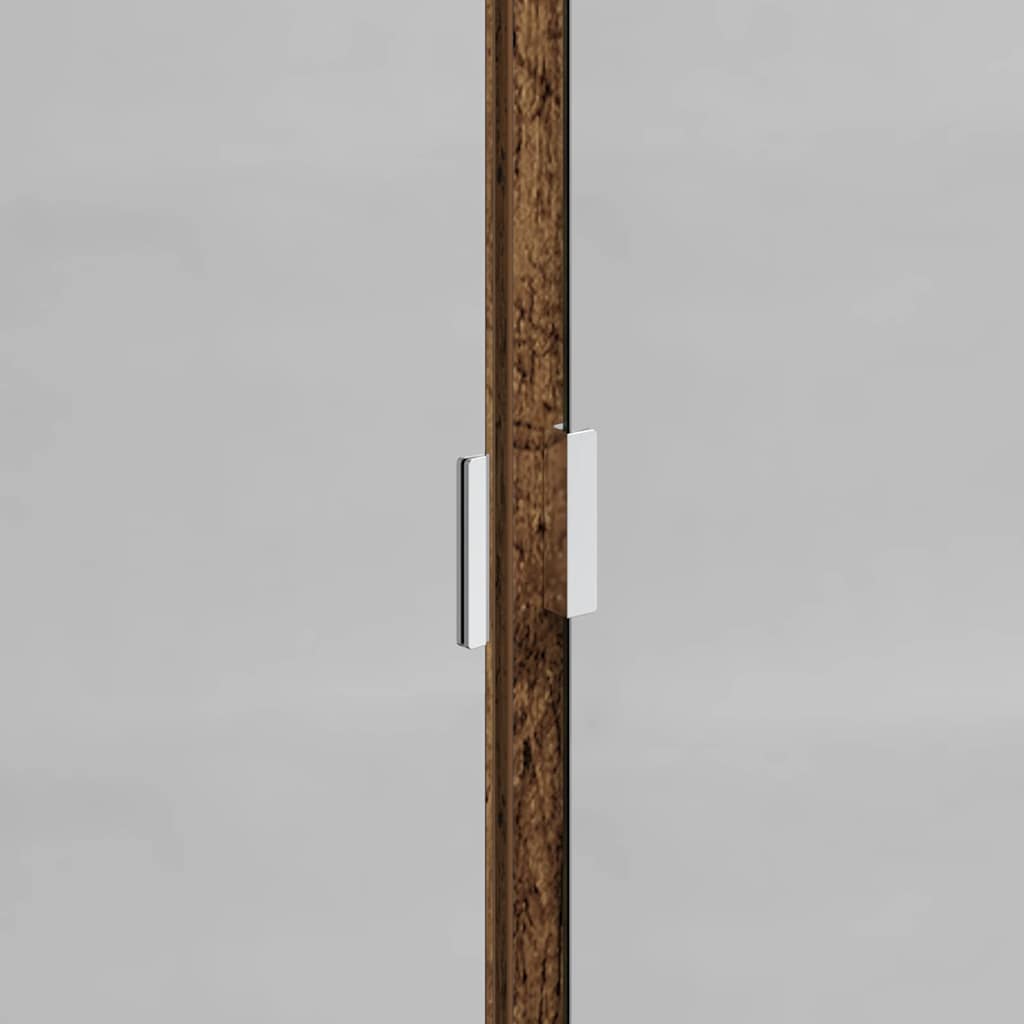 Bathroom Cabinet Set with Shelf and Door Reclaimed Wood Look Wood Based Material