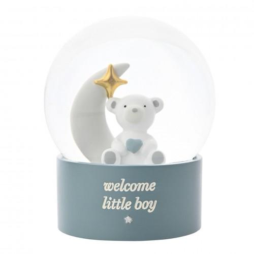 Baby 'Welcome Little Boy' Water Globe
