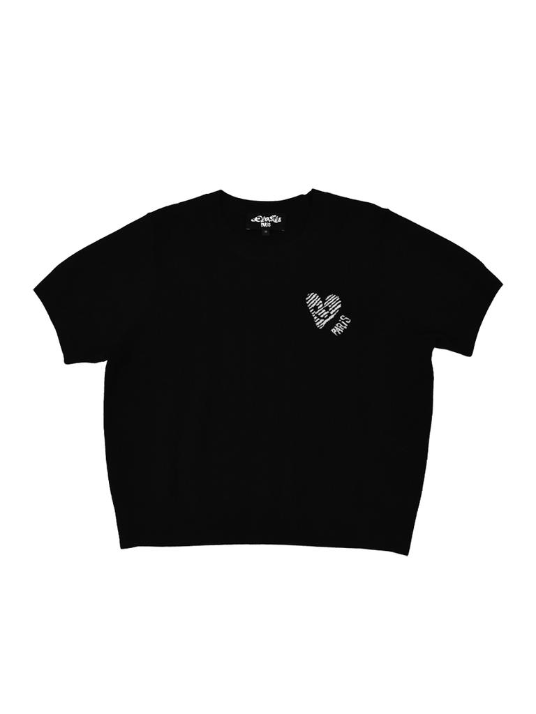 Debaseute Graphic Jacquard Signature Top Esfdvkt06Blk