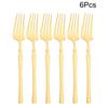 6Pcs Mirror Dinner Forks Cutlery Blakc Stainless Steel Fork Flatware Kitchen Silverware Western Dinnerware Restaurant Fork Set