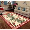 1pc Christmas Tree Area Rug with Christmas Tree Patterned Christmas Floor Mats Large Size Mats for Terrace Home Decoration Rugs