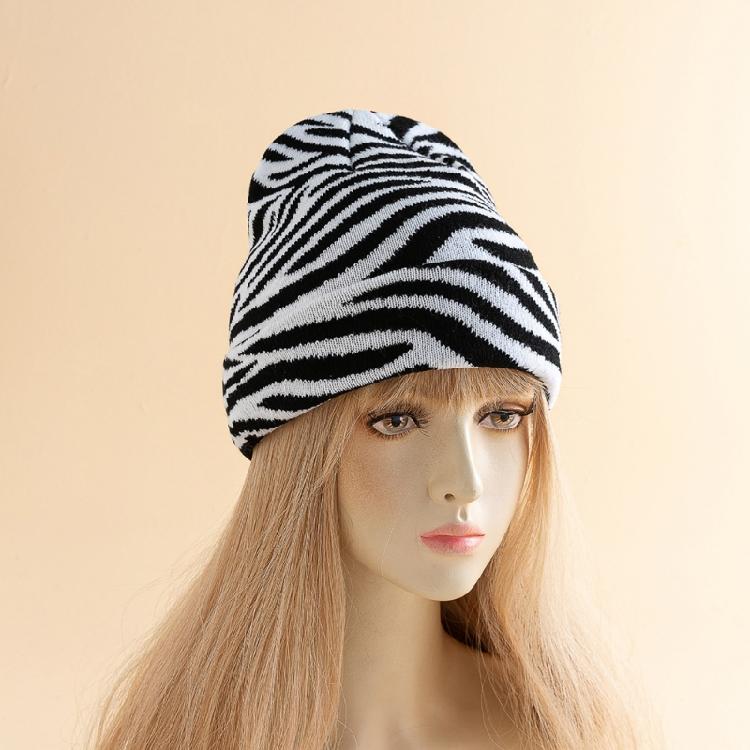Halloween Knitting Cow Pattern Soft Unisex Hat Adult Outdoors for Ski Cycling