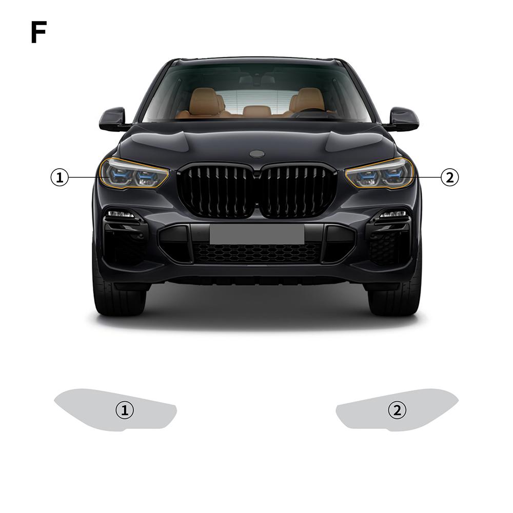 

For BMW X5 G05 M SPORT - TPU Protection Film Body Sticker Self Healing Invisible Transparent Rear View Mirror Headlight headlight film