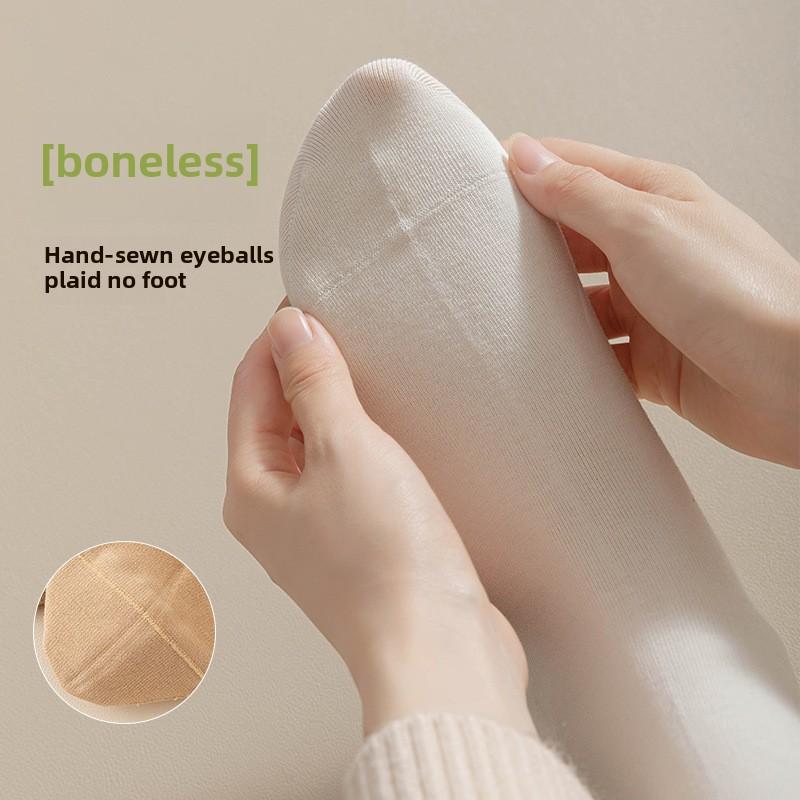 5 Pairs of Women's Spring Midtube Solid Color Boneless Cotton Pile Socks