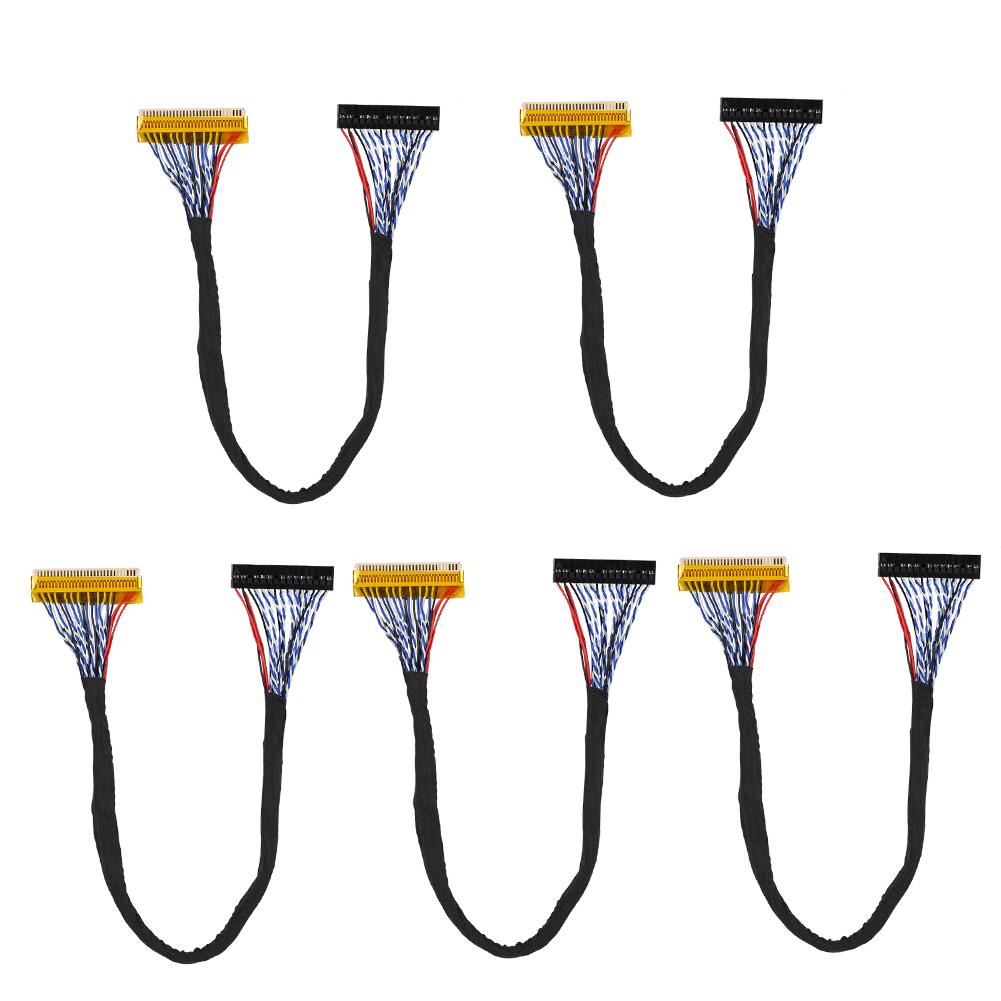 5PCS 30Pin LVDS Cable 2 Channel 8-Bit Support 1280x1024 fpr 1719inch TFT LCD Panel