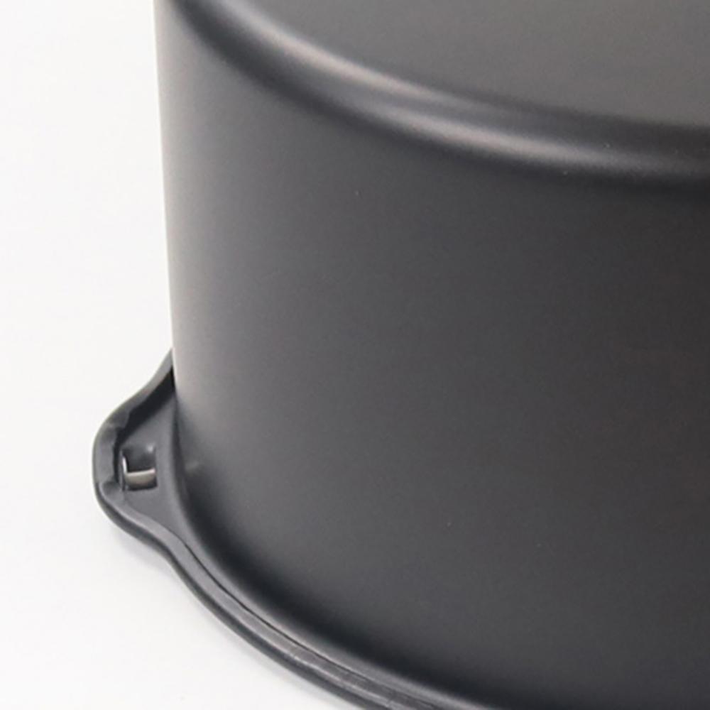 Sleek Black Carbon Steel Pan for 678Inch Round Cake for Air Fryer