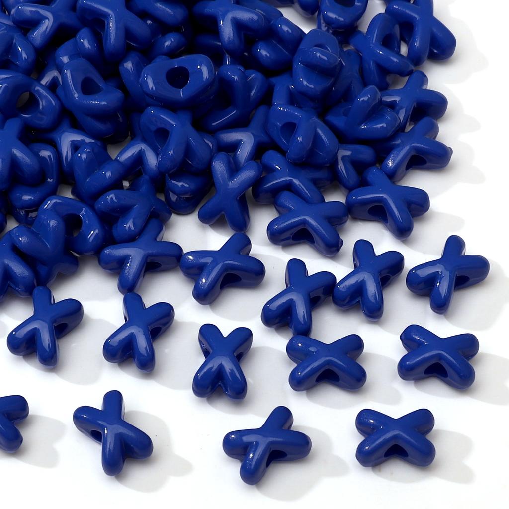 Fork Shaped Spacer Beads Enamel Painted Acrylic Charms for DIY Jewelry 5 or 20 Pcs Option