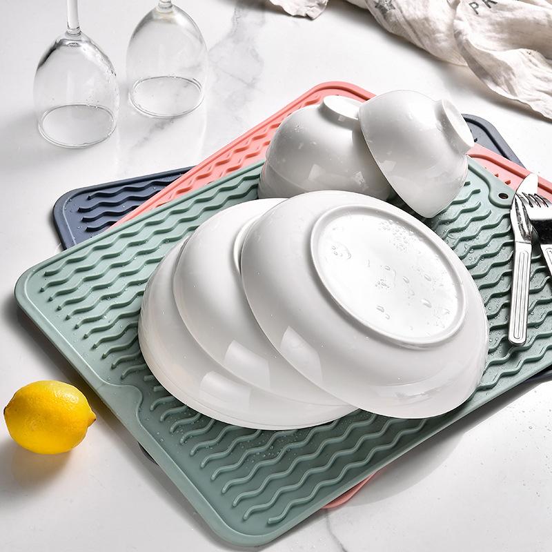 1 buc Covoraș de izolare din cauciuc TPR Covoraș de bucătărie Covoraș de izolație anti-alunecare Covoraș de masă Impermeabil Covoraș anti-alunecare Covoraș de vase Covor de scurgere