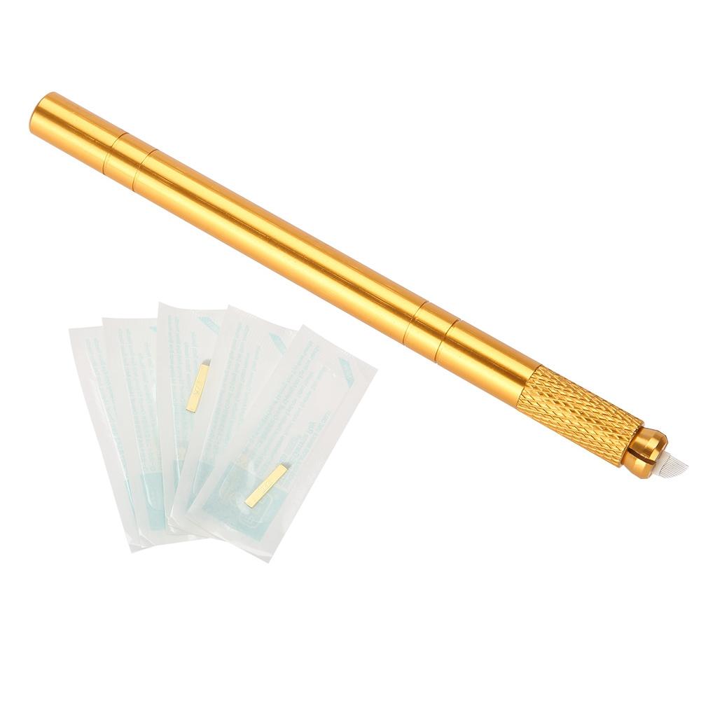 

Набор ручек для татуажа бровей Ручная ручка для микроблейдинга Тату-ручка для бровей с 5 шт. одноразовых игл