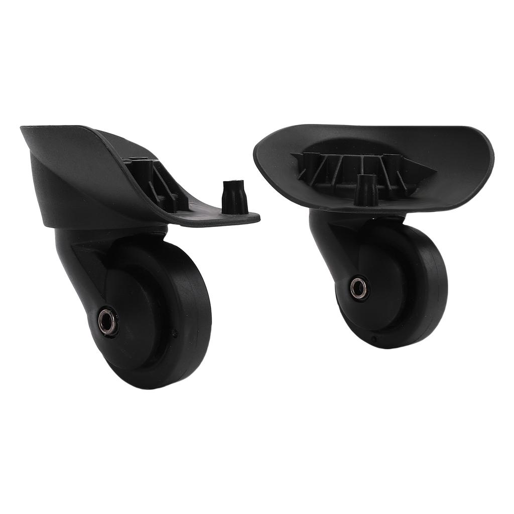 1 Pair Luggage Suitcase Wheels Replacement for 47R Universal Silent Trunk Luggage Wheels Spare Part Black