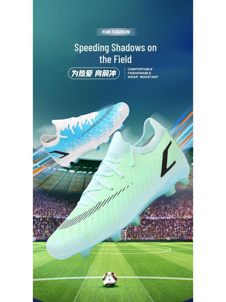 Unisex AG Long-Spike Non-Slip Soccer Shoes for Artificial Turf