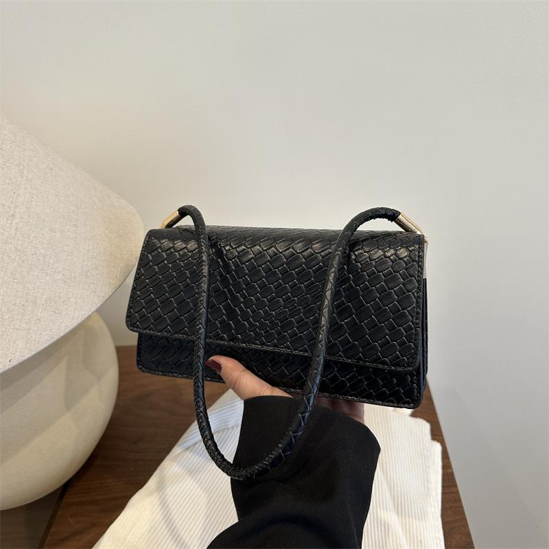 Fashion Popular Handbag Simple Solid Color Bag Summer New High-end Commuter Shoulder Armpit Bag