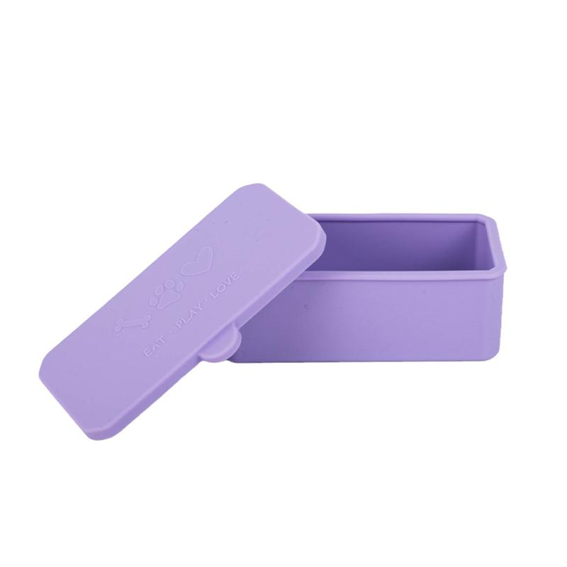Силиконовый ланч-бокс, разделитель для соуса, чашка с крышкой, квадратная маленькая коробка для хранения приправ, антипригарный контейнер, крышка для еды Bento