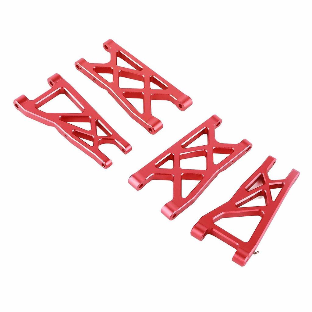 Front and Rear Suspension Arm Aluminum Alloy RC Swing Arms for ARRMA Senton 1/10 RC CarRed
