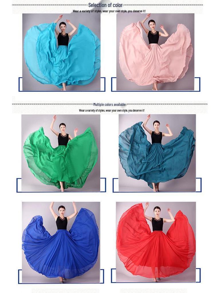 Agent 720 Scarlet Chiffon Classical Dance Skirt