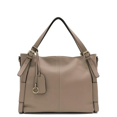 VITAFELICE Damen Gürtelgriff 2-Wege-Tragetasche (bsib-p3702x) (Grau Beige)