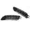 2pcs Front Fog Lamp Grille Left Right for RS6 Style Glossy Black Replacement for A6 C7 2012?2015
