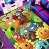 Plants Vs. Zombies Print Rug, Washable Floor Carpet, For Entryway Dorm Laundry Room Office Study, Home Decor Birthday Christmas Gift