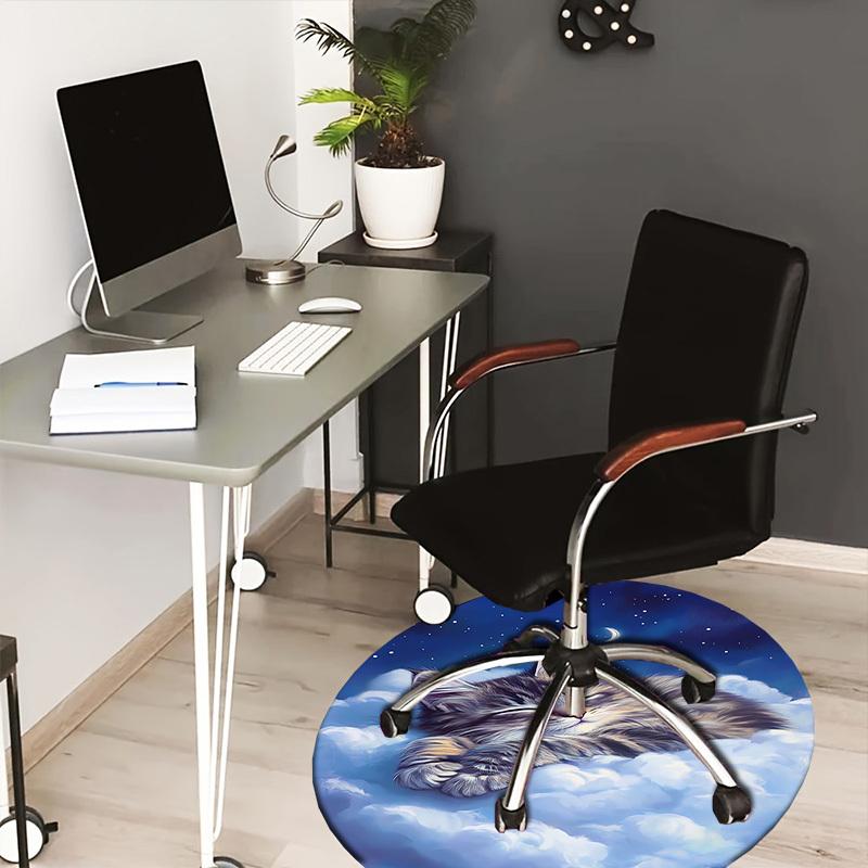 

1pc Round carpet, Perfect for Decorating Chairs, Living Rooms, Or Bedrooms, for Living Room.150 80cm by 80cm