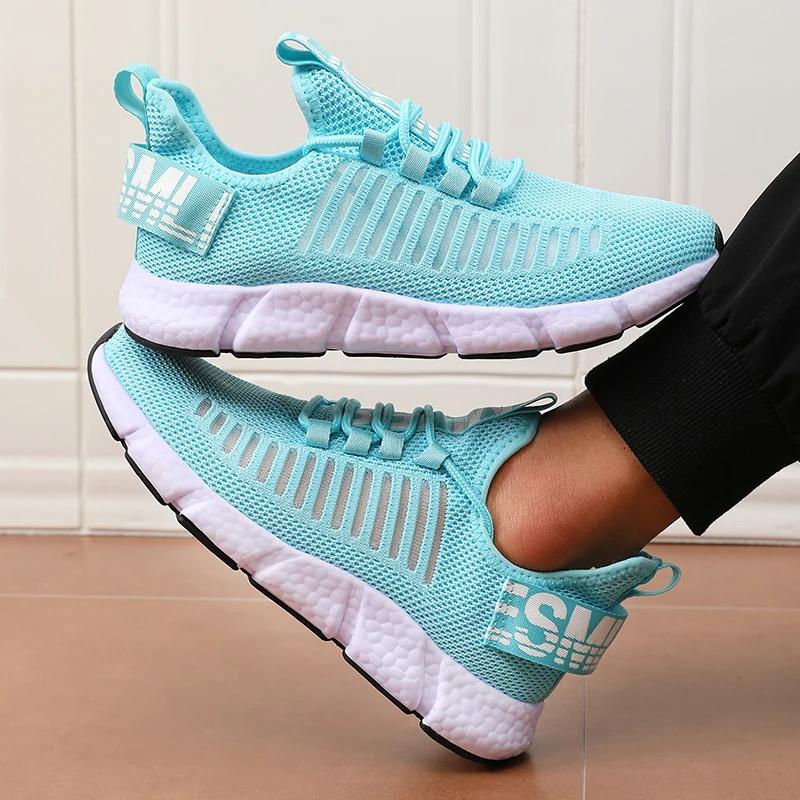Fashion Shoes Cswo01 Men's Running Shoes Breathable Mesh Athletic Sneakers Lightweight Soft Non-Slip Comfort Trend Footwear Quick Dry Walking Shoes Cm