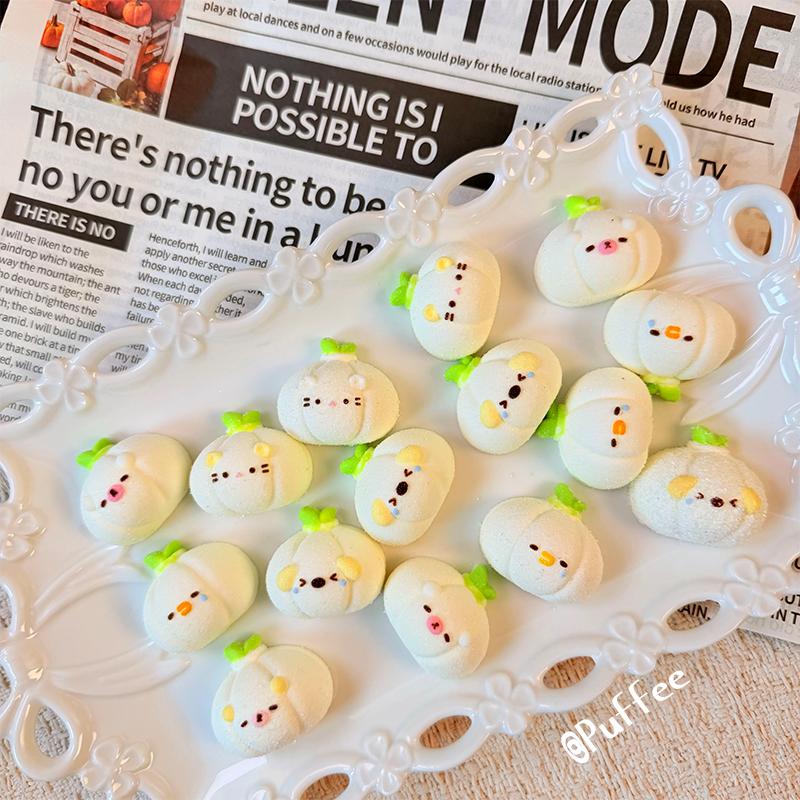 Garlic Party Food-Grade Silicone Taba Squishy, Stress Relief Asmr Soft Handmade Squeeze Fidget Toy, Christmas Halloween Gift