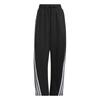 Dance Flare High Waist Breathable Knit Retro Wide Leg Casual Pants Women Black White JY7697