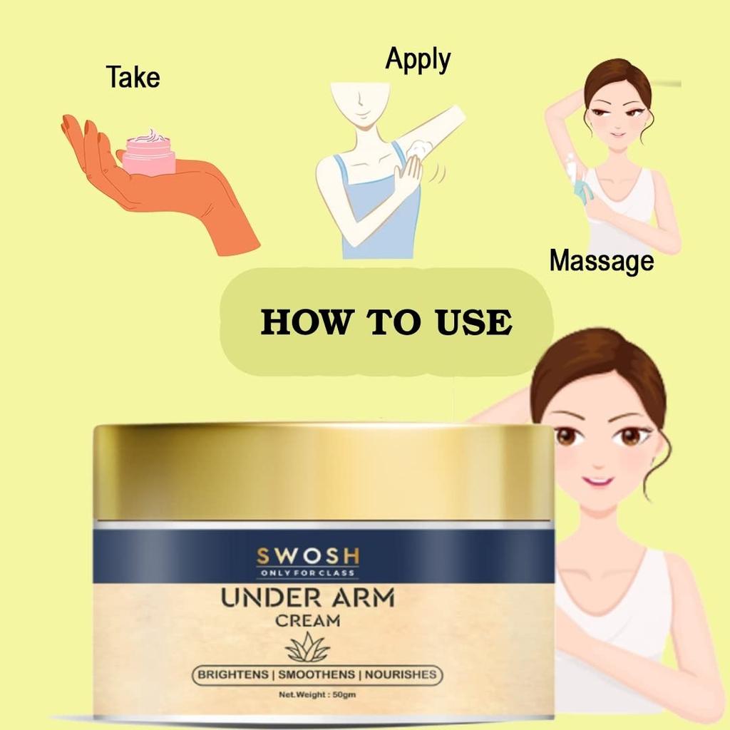 Deo-Creme für die Achseln (50 g), Achselcreme, Swosh