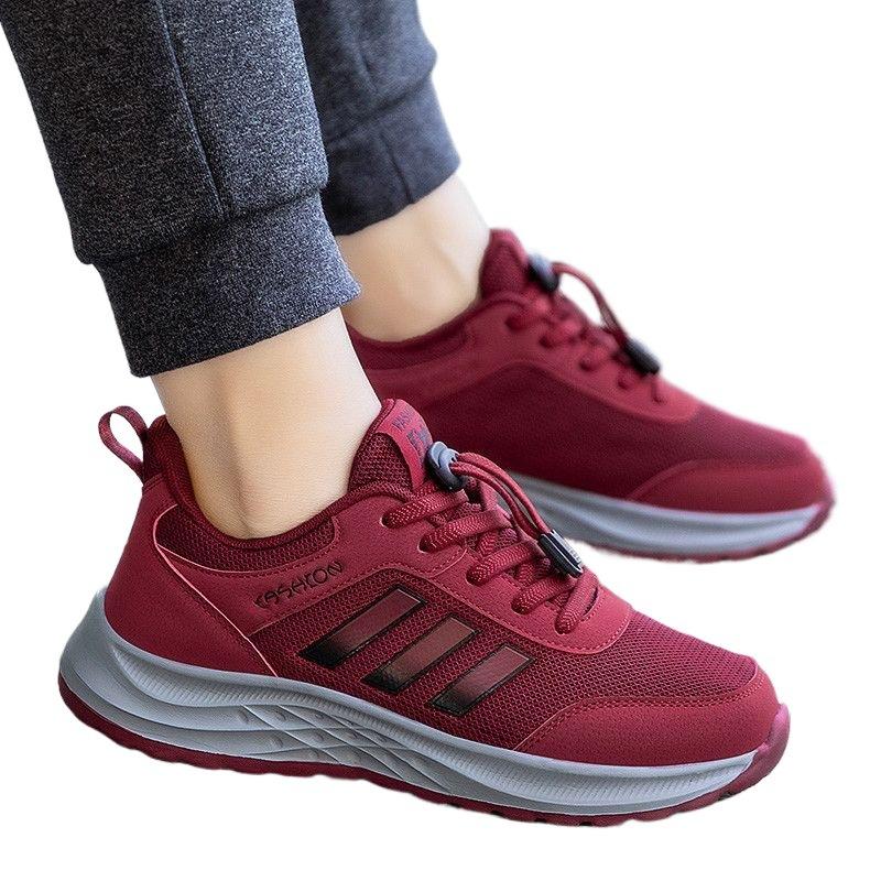 Women's shoes spring and autumn new soft sole dad shoes breathable and non-slip sports middle-aged and elderly walking mom casual shoes