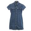 Short Sleeve Denim One Piece 16Y Blue Kid's Used