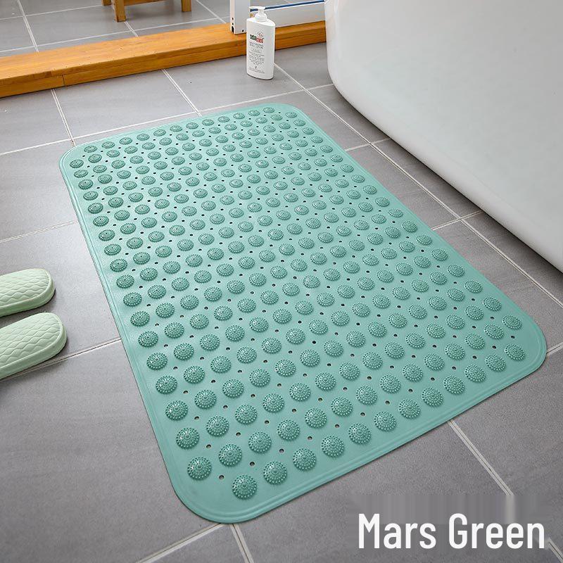 Non-Slip Shower Mat with Foot Massage and Suction Cups, Waterproof for Bath and Toilet Floors