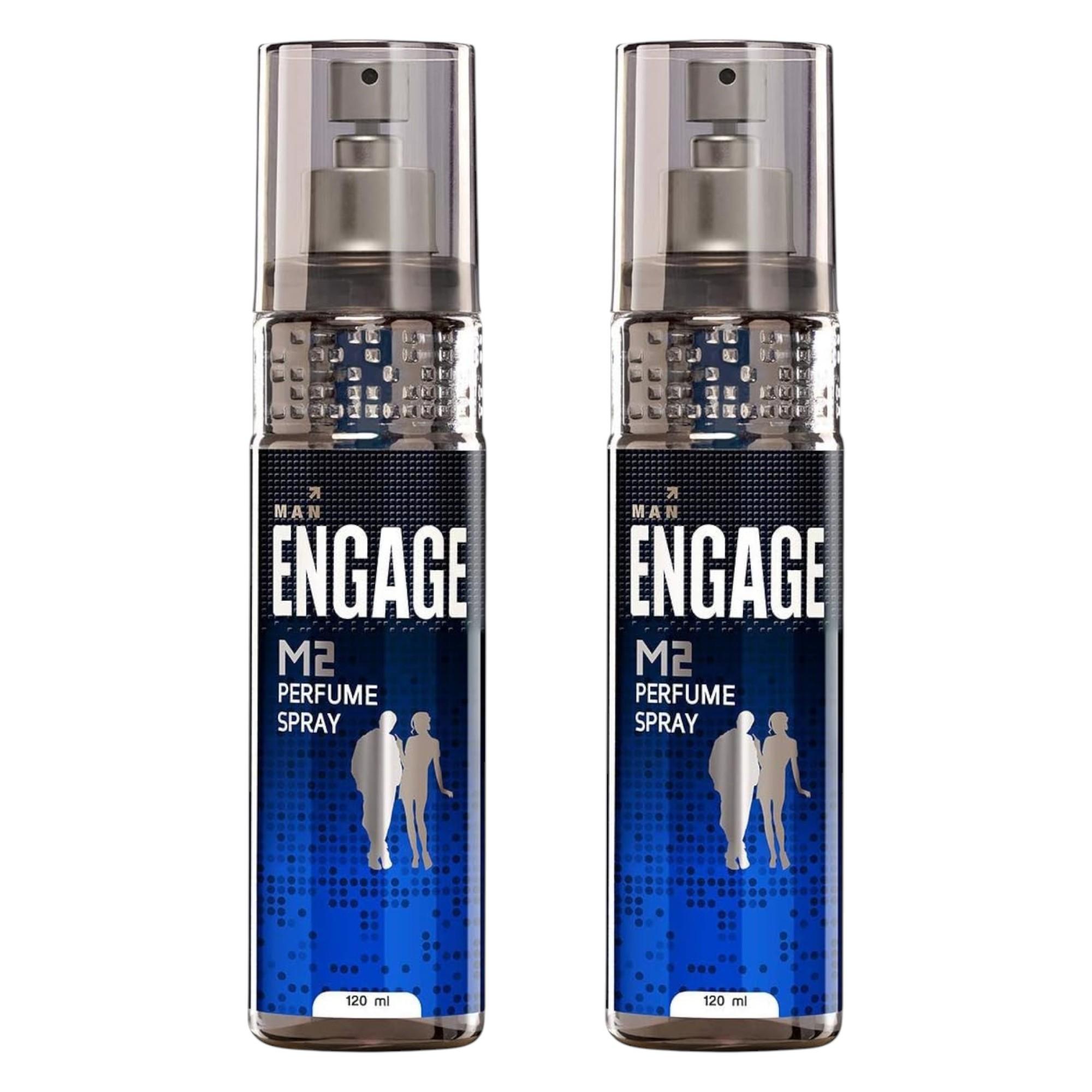 

Engage M2 Perfume Spray For Women Long Lasting Citrus Lavender Fragrance 120ml Pack Of 2 Fresh Everyday Gift