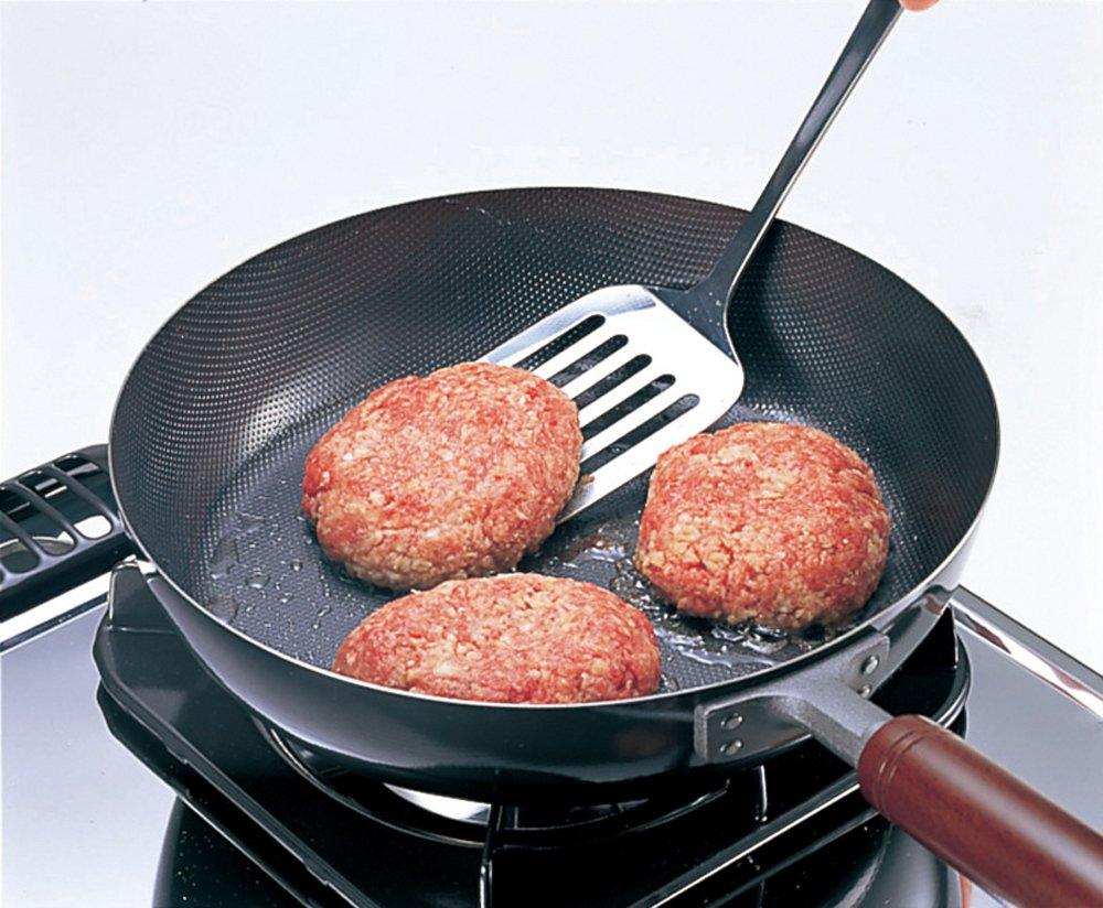 Futaba Industrial Frying Pan 26cm Super Embossed Iron Made in Japan Black SE-5