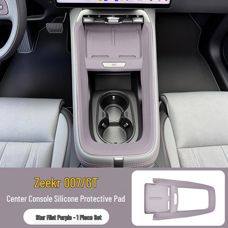 Silicone Protective Pad for Zeekr 007/007GT Console, Cup Holder, and Storage Slot