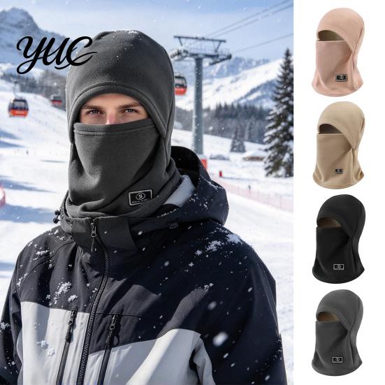 Fleece Ski Mask Outdoor Cycling Balaclava Face Mask, Winter Windproof Full Cover Neck Gaiter for Men Women Thermal Headgear