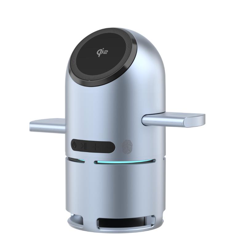 

Bluetooth Speaker LED Light with Qi2 3 IN 1 Magnetic Wireless Charger for iPhone17~12 Apple Watch Airpods High Quality Subwoofer