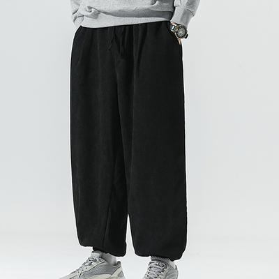 Men's Trousers, Men's Japanese Retro Corduroy Trousers, Loose Casual Shorts, Work Safety Trousers