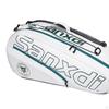 Tennis Bag Backpack Padding Shoulder Strap with Shoe Compartment for Workout White