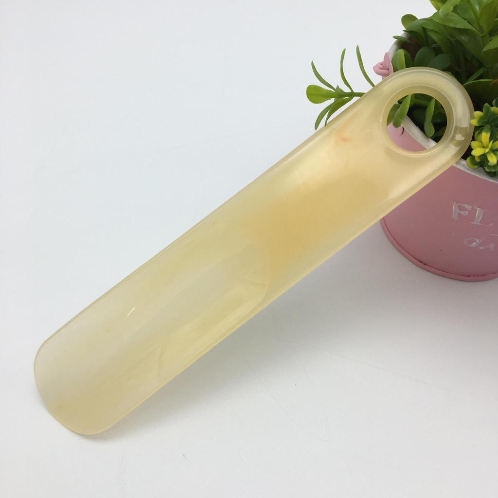 Durable Translucent Plastic Shoehorn - Compact and Practical Design