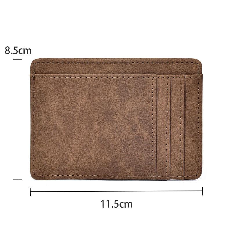 

Men Wallet Slim Credit Card Holder Business Male Portable Mini Travel Purse For Man as the picture